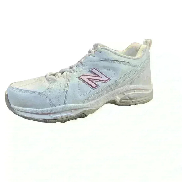 New Balance Shoes - Women’s New Balance‎ 608 White Pink Leather Size 11 Tennis Running Sneaker Shoe